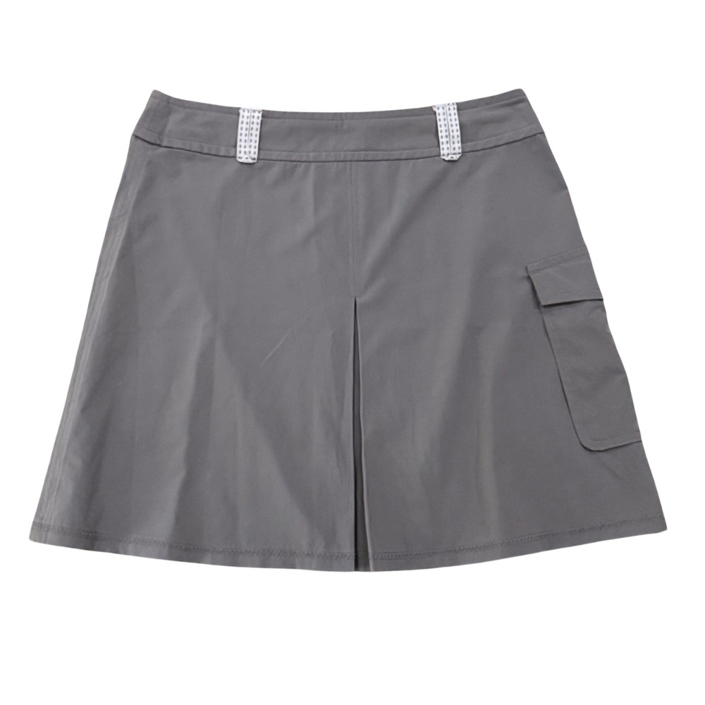 Title Nine Gray Active Skirt with Cargo Pocket and Back Zip Womens Size 8